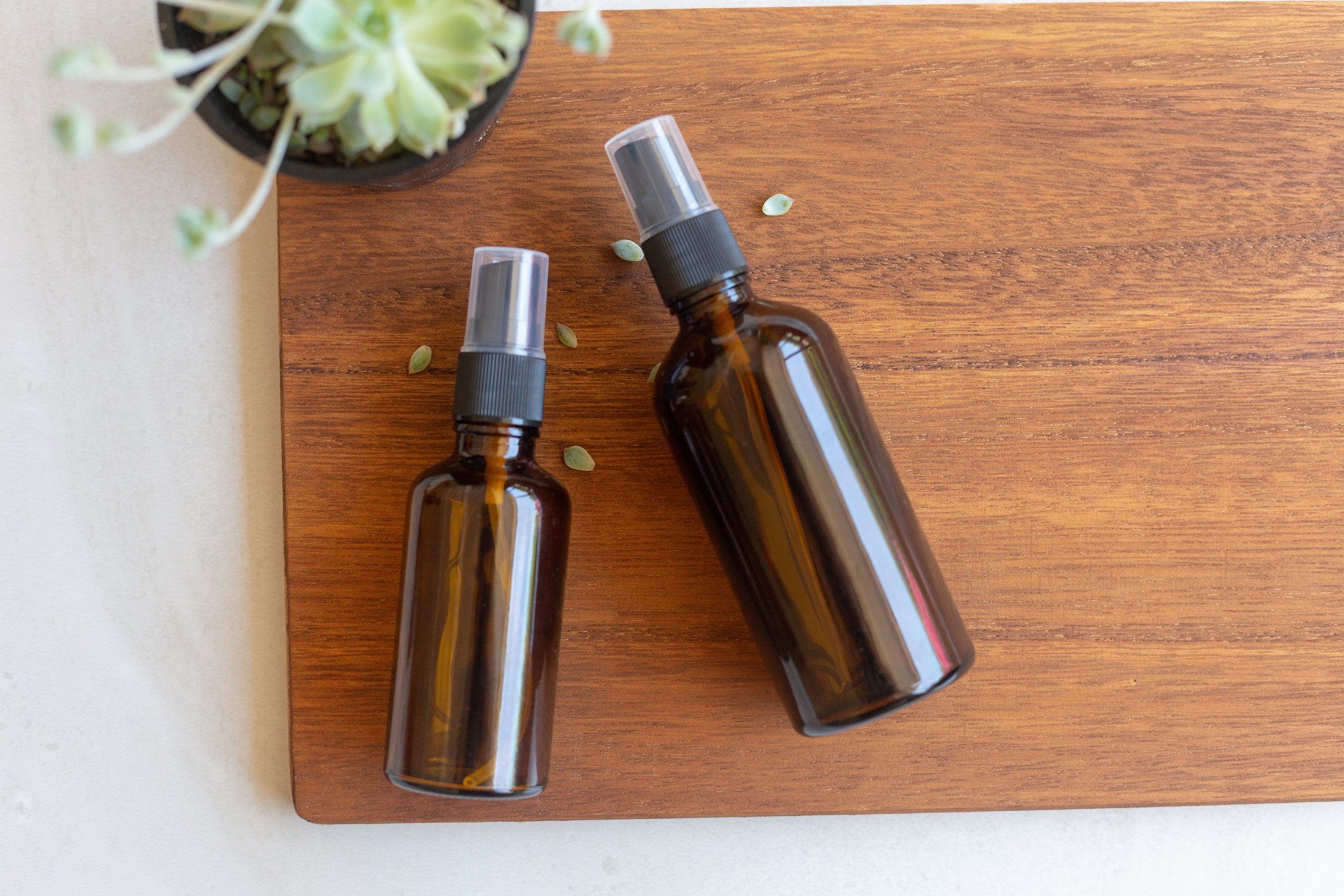 Flat Lay Spray Bottles